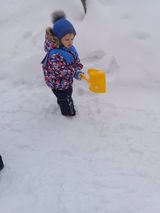 Сколько снегу намело .